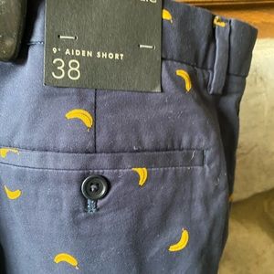 NWT banana shorts